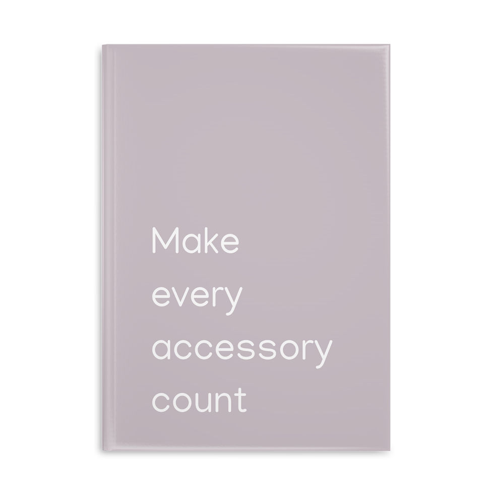 Thumbnail: Stylish hardcover notebook with puffy cover - “Make Every Accessory Count”