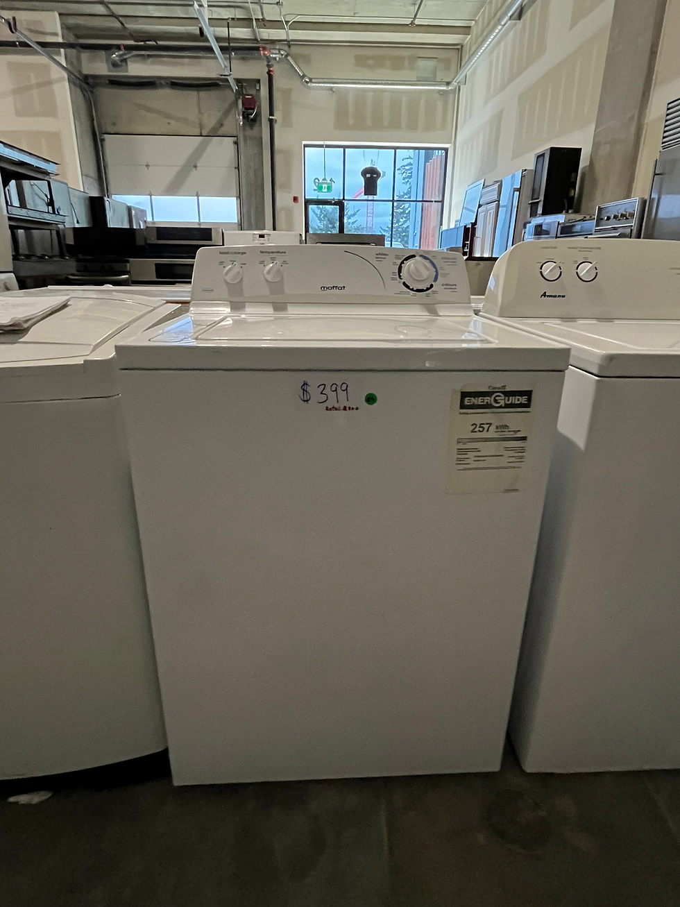 #89     27” Moffat Washer Top Load  White