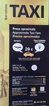 Taxi Barcelona monovolumen 6 plazas