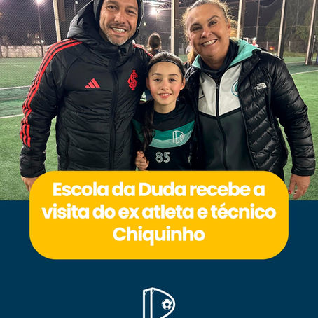 Escola da Duda recebe a visita do ex-atleta e técnico Chiquinho