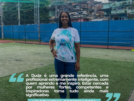 Futebol que transforma: coordenadora de projeto no Rio destaca impacto social da iniciativa liderada por Duda Luizelli