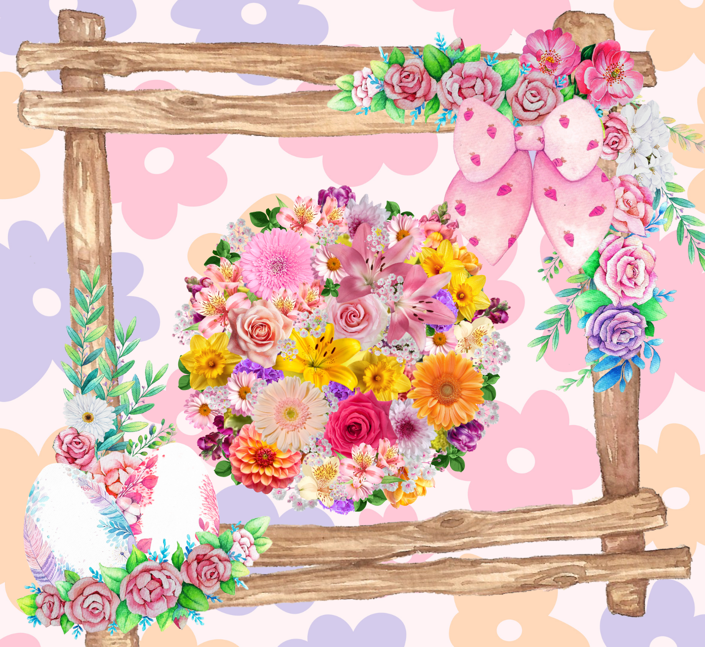 Easter Bonnet Flower Bouquet