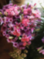 Solid mixed wildflower sympathy Heart