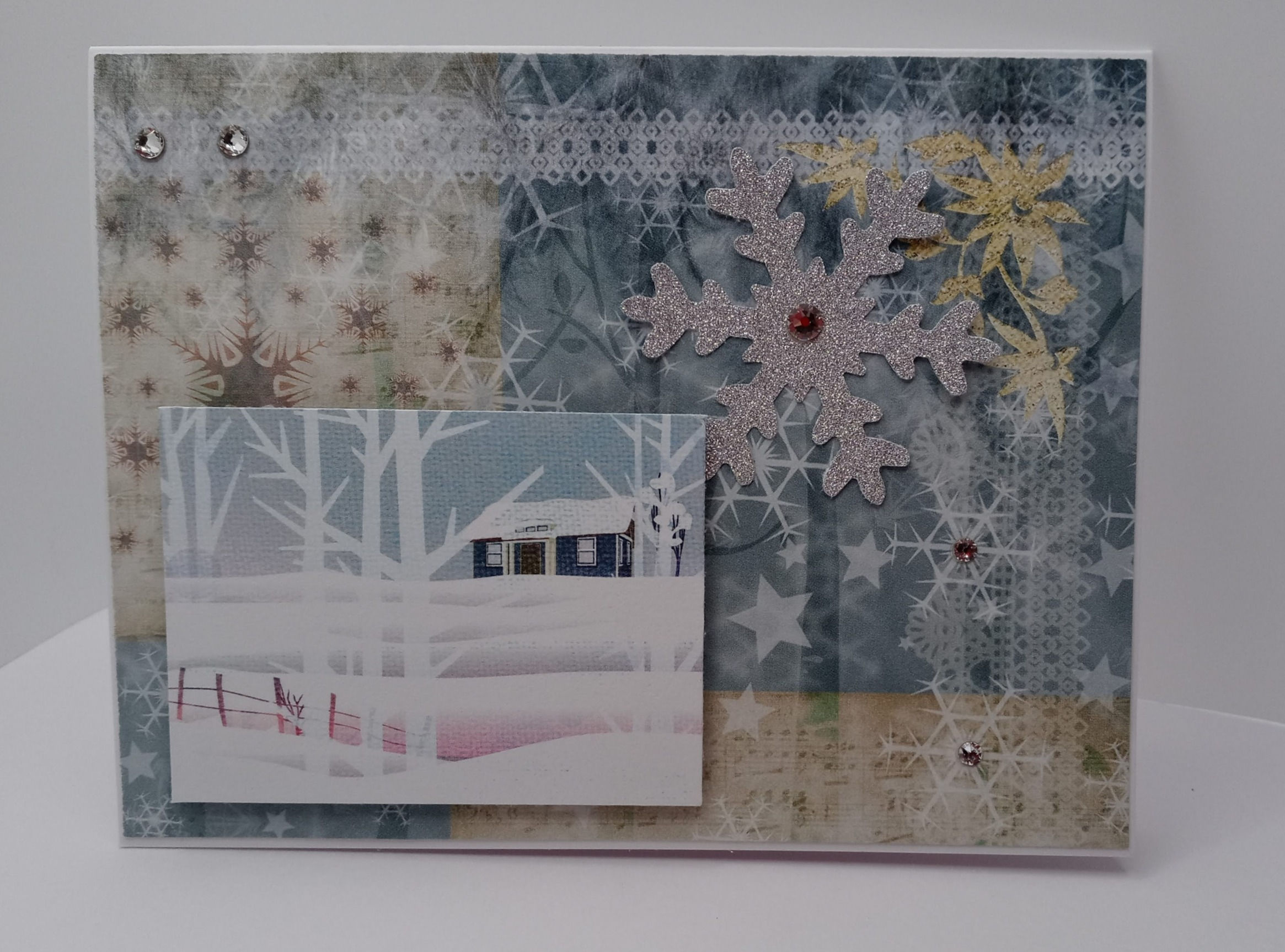Winter Card with house