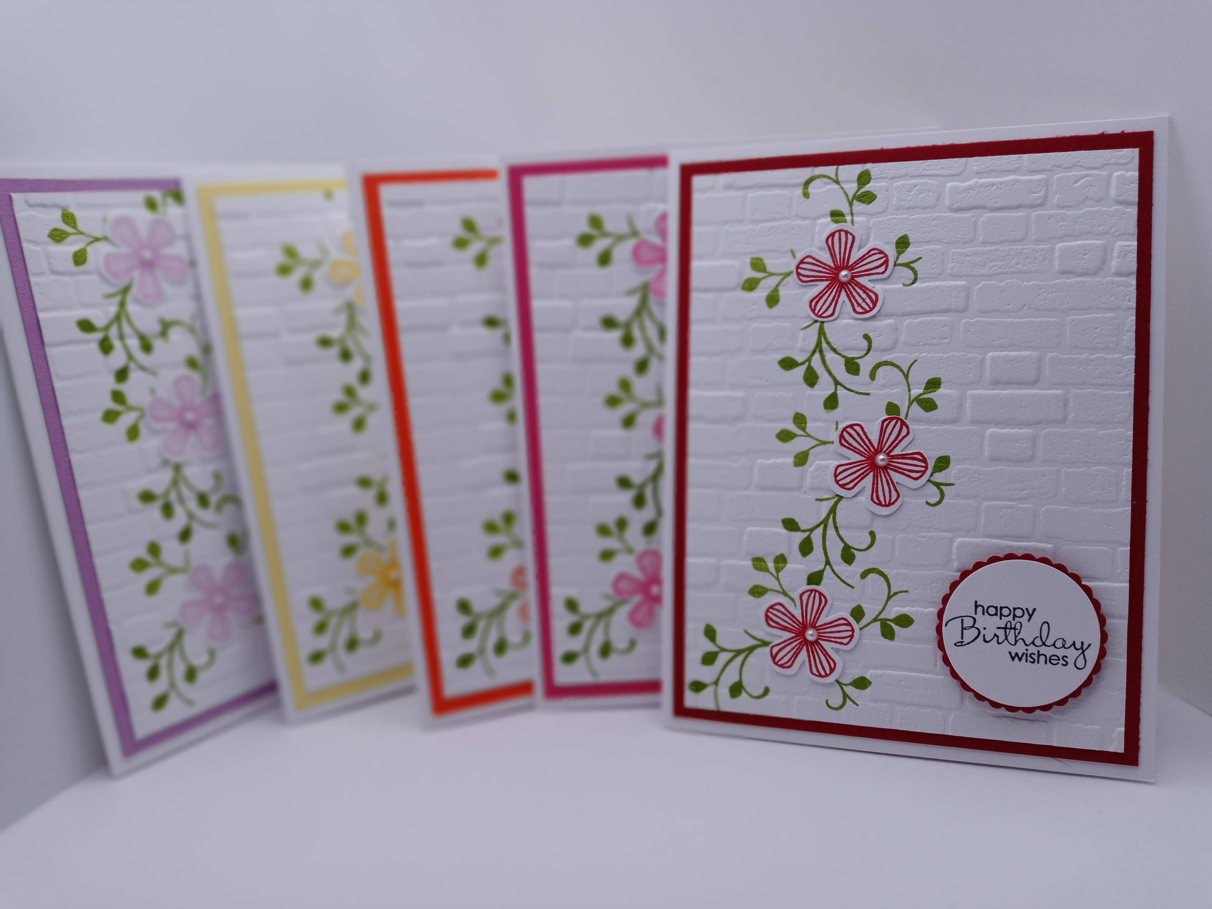 Flower vine card