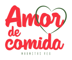 logotipo amor de comida - marmitas veg
