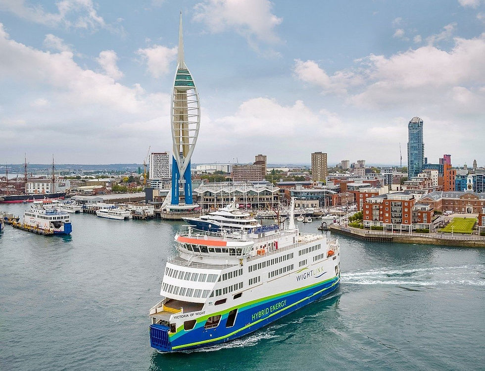 Wightlink Car Ferry. Avail from Portsmouth and Lymington