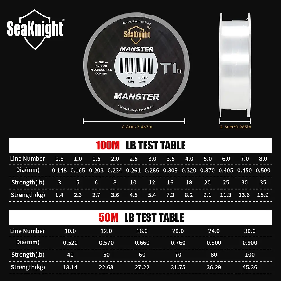 Miniatura: Linha Brand T1II Series Fishing Line Fluorocarbon Coating Nylon Monofilament