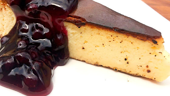 Blueberry Burnt Cheesecake
