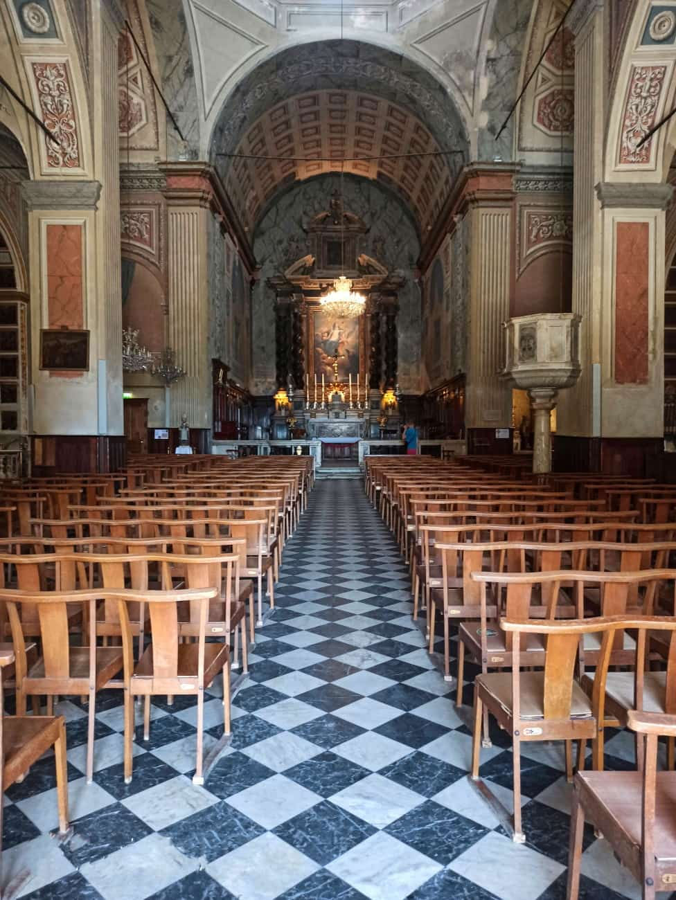intérieur cathédrale, ajaccio