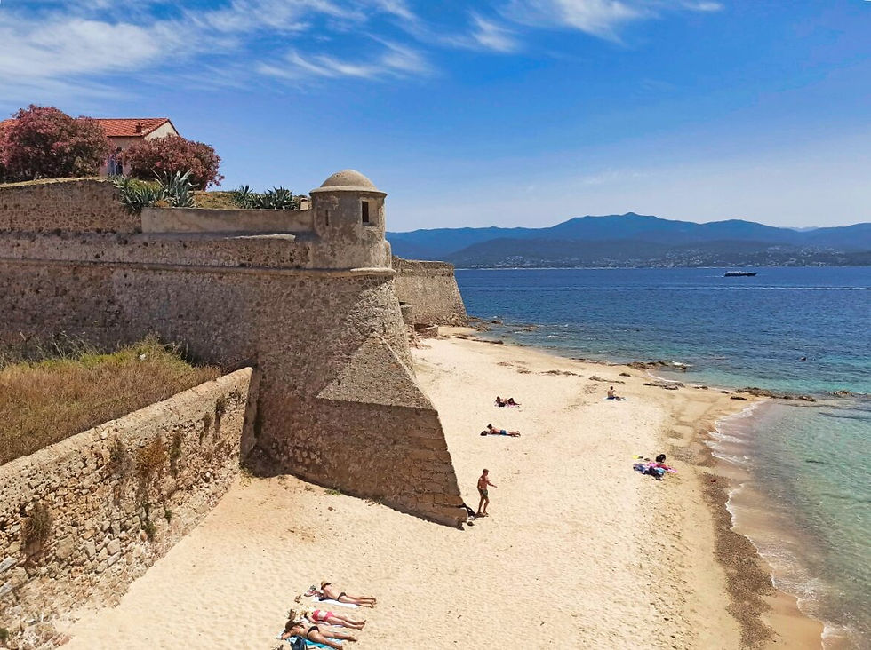 plage, citadelle, ajaccio