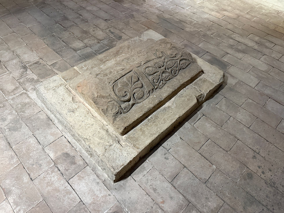 The wolf's grave at the Church of St Francis della Pace