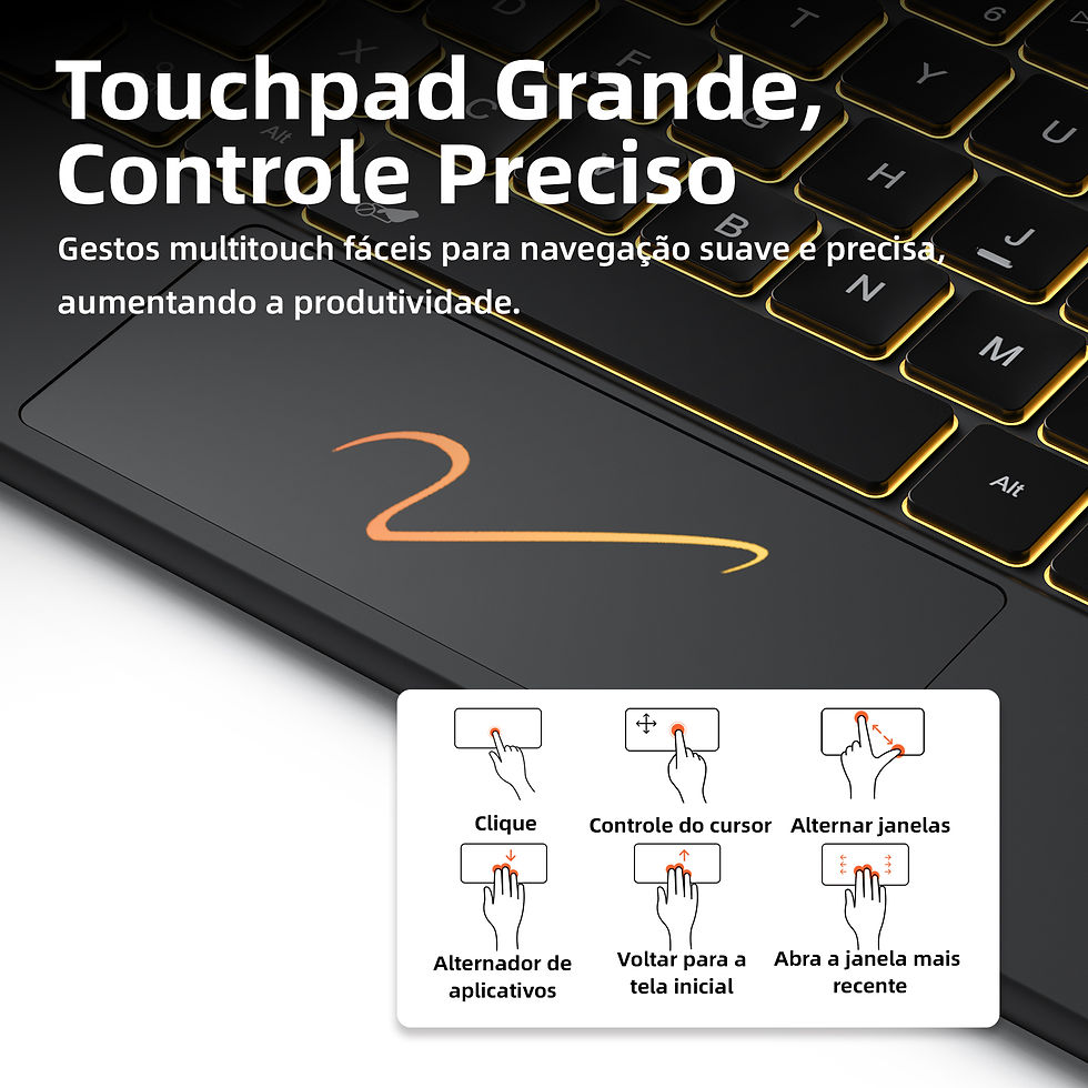 Miniatura: Do Brasil Teclado mágico português Bettdow para Samsung Tab S11 S10 lite S10 F
