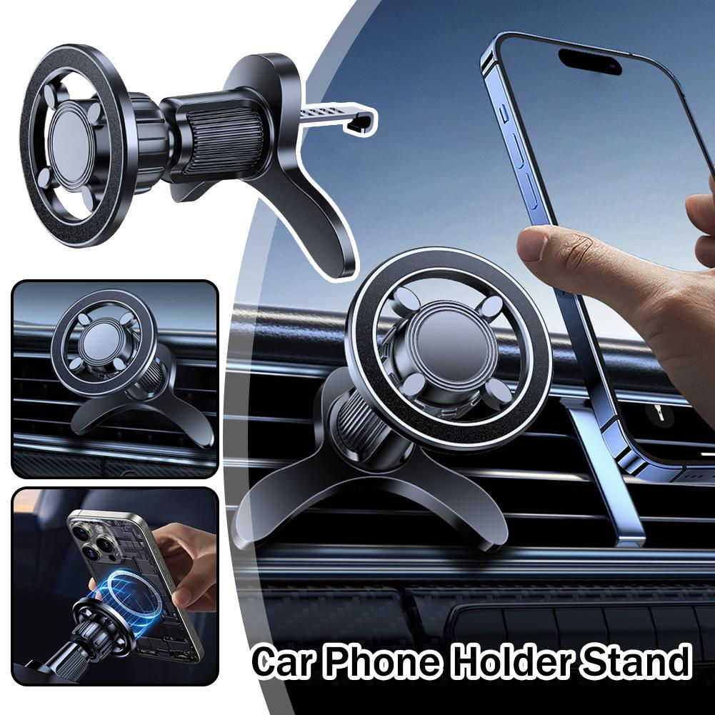 🚗 Suporte Veicular de Celular para Saída de Ar com Trava de Gancho Metálico e R