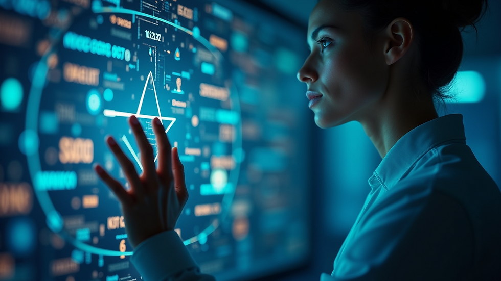 Close-up of an innovative digital interface showcasing user engagement features