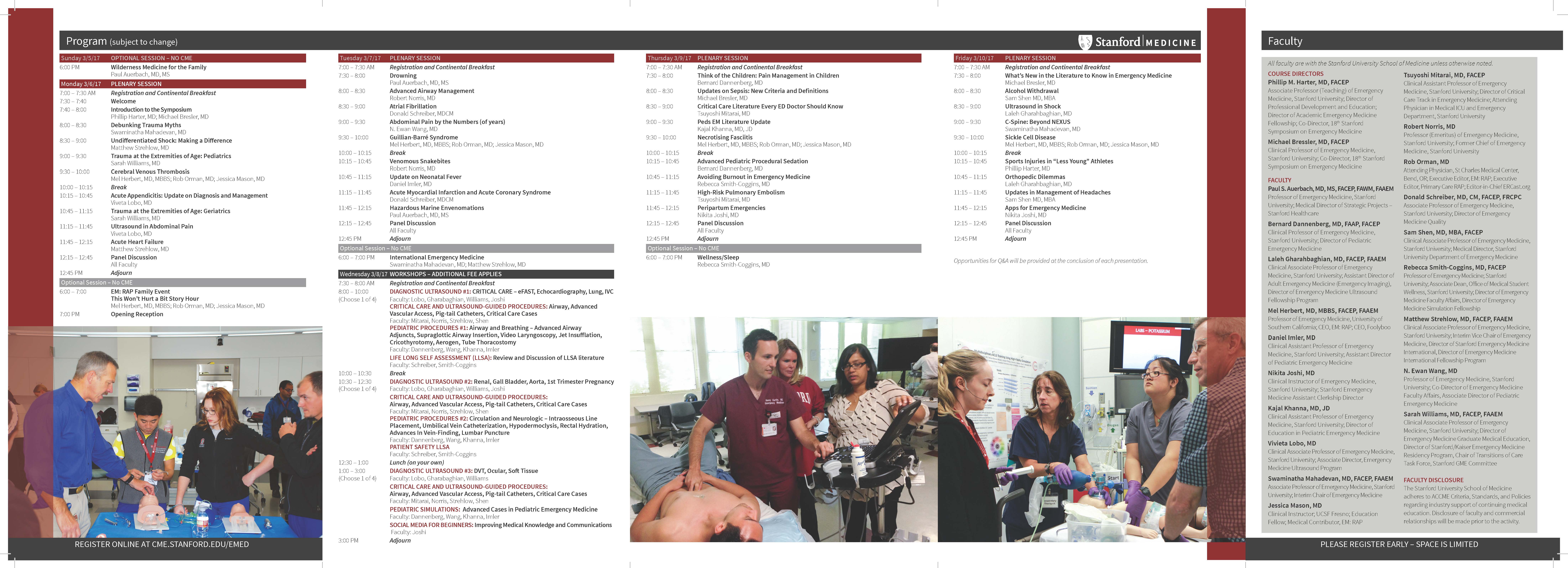 Stanford Emergency Medicine brochure