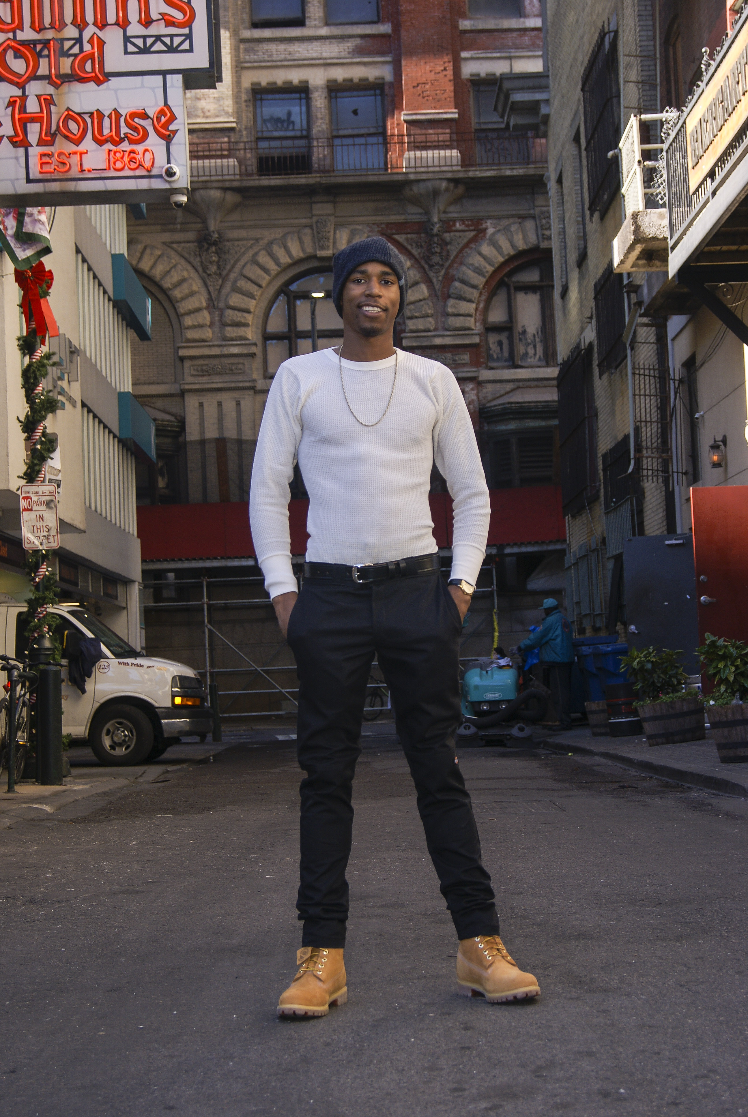Derrick outside McGillin's
