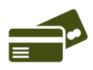 Image of credit card for variety of payment methods
