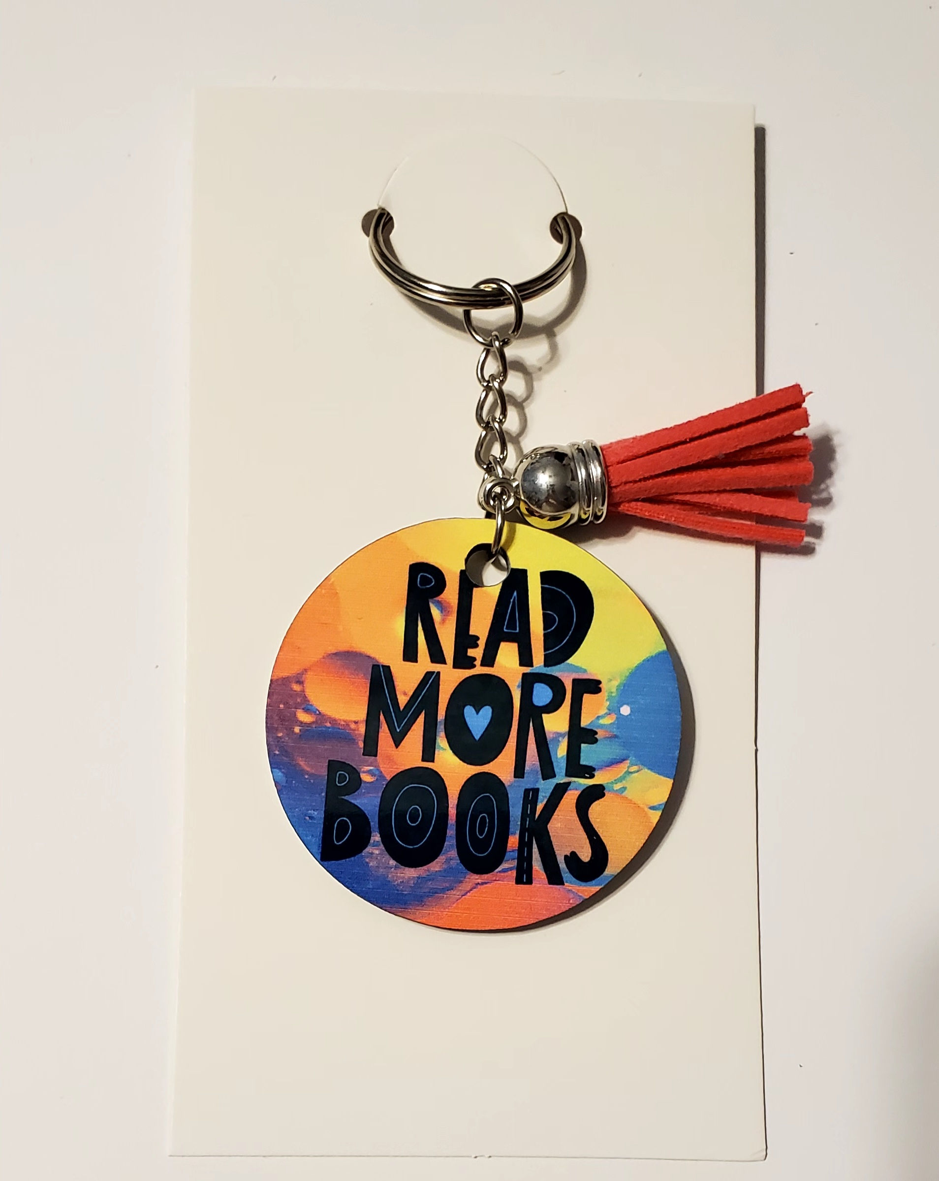 Book Lovers Keychain - Read More Books