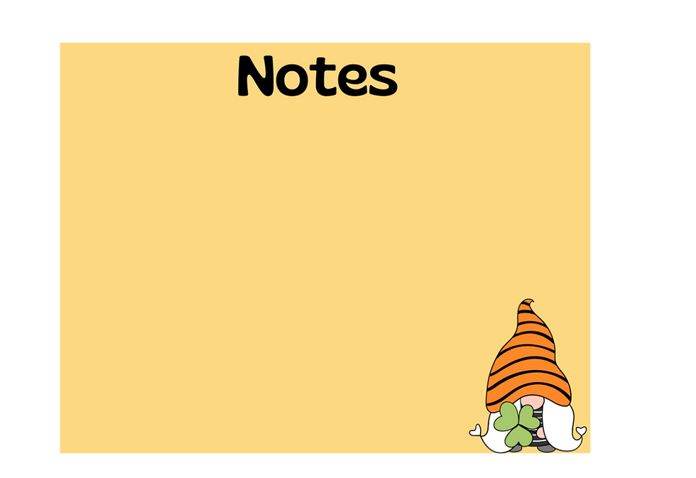 Thumbnail: Shamrock Gnome Note Pad