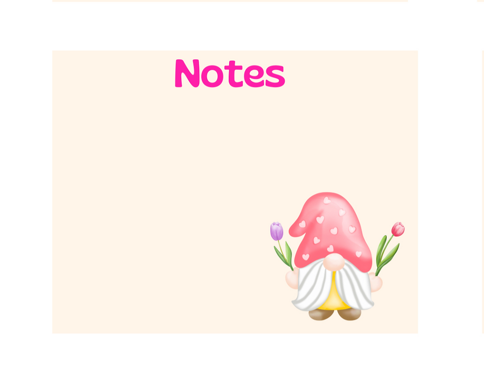 Thumbnail: Flower Gnome Note Pad - Add a Name