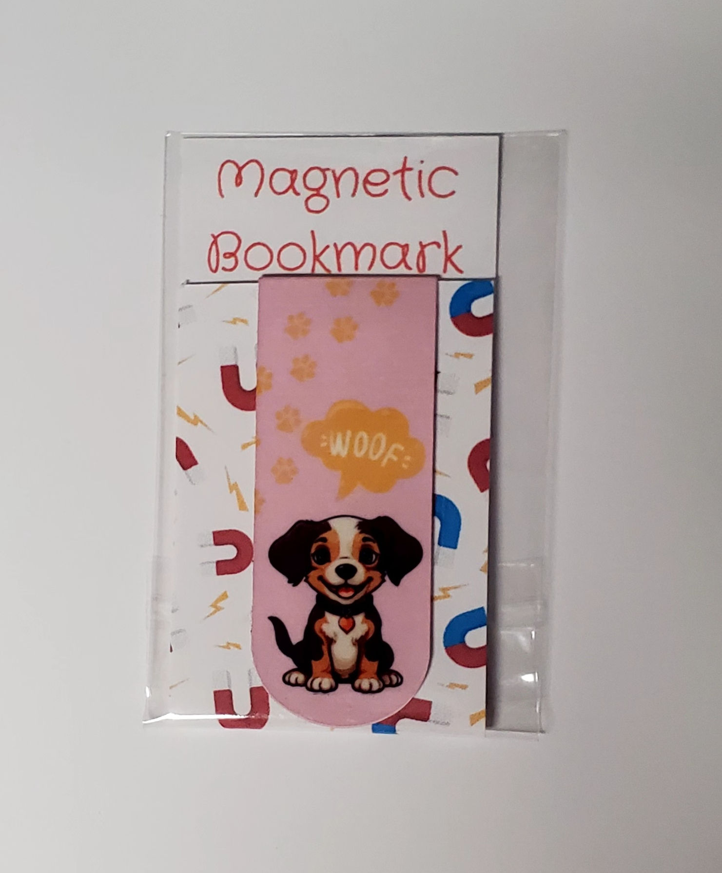 Magnetic Cute Doggie Bookmark - Woof