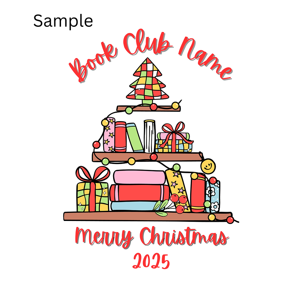 Thumbnail: Merry Bookmas / Can be Personalized on the Back
