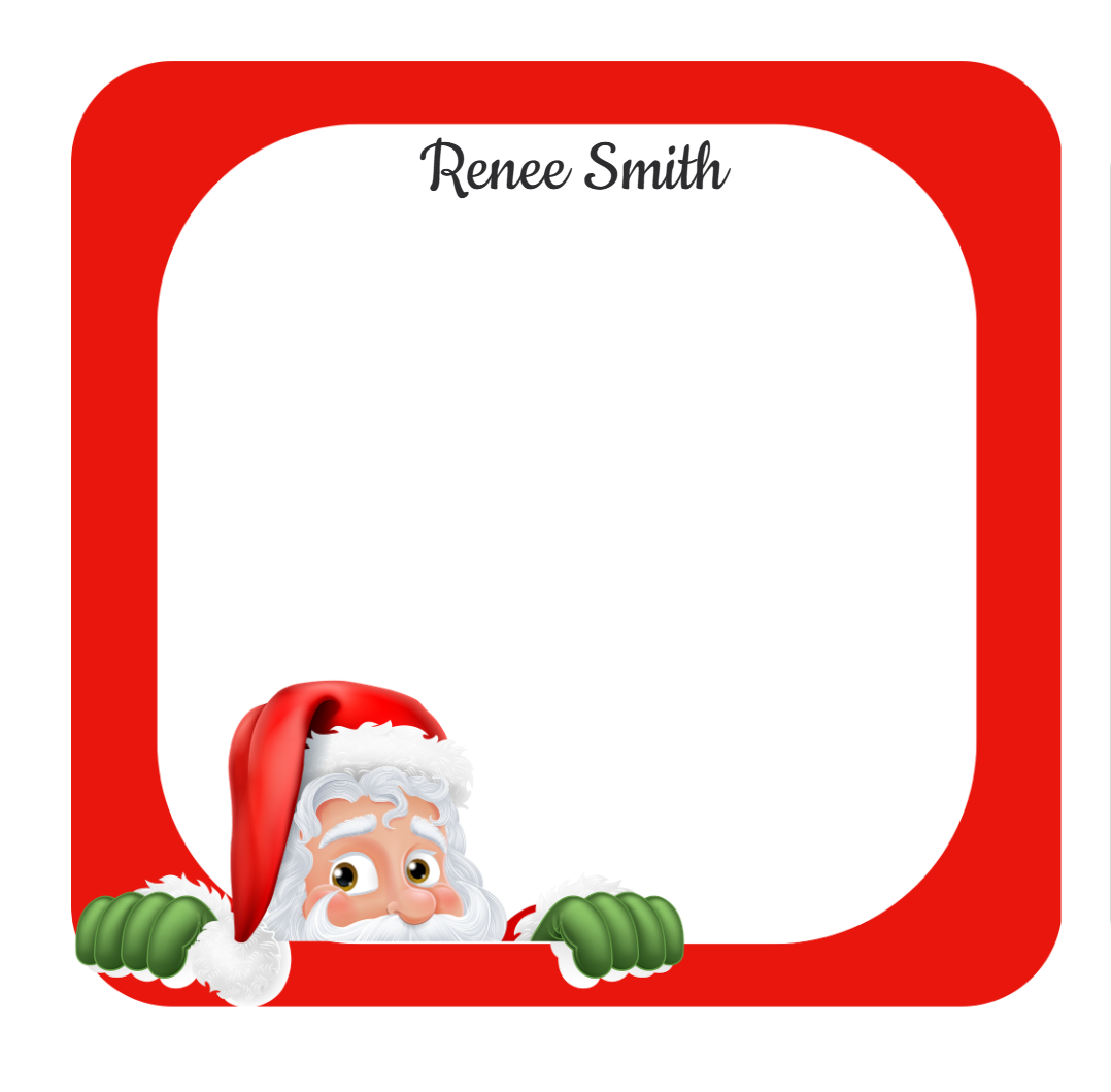 Christmas Note Pad - Add a Name