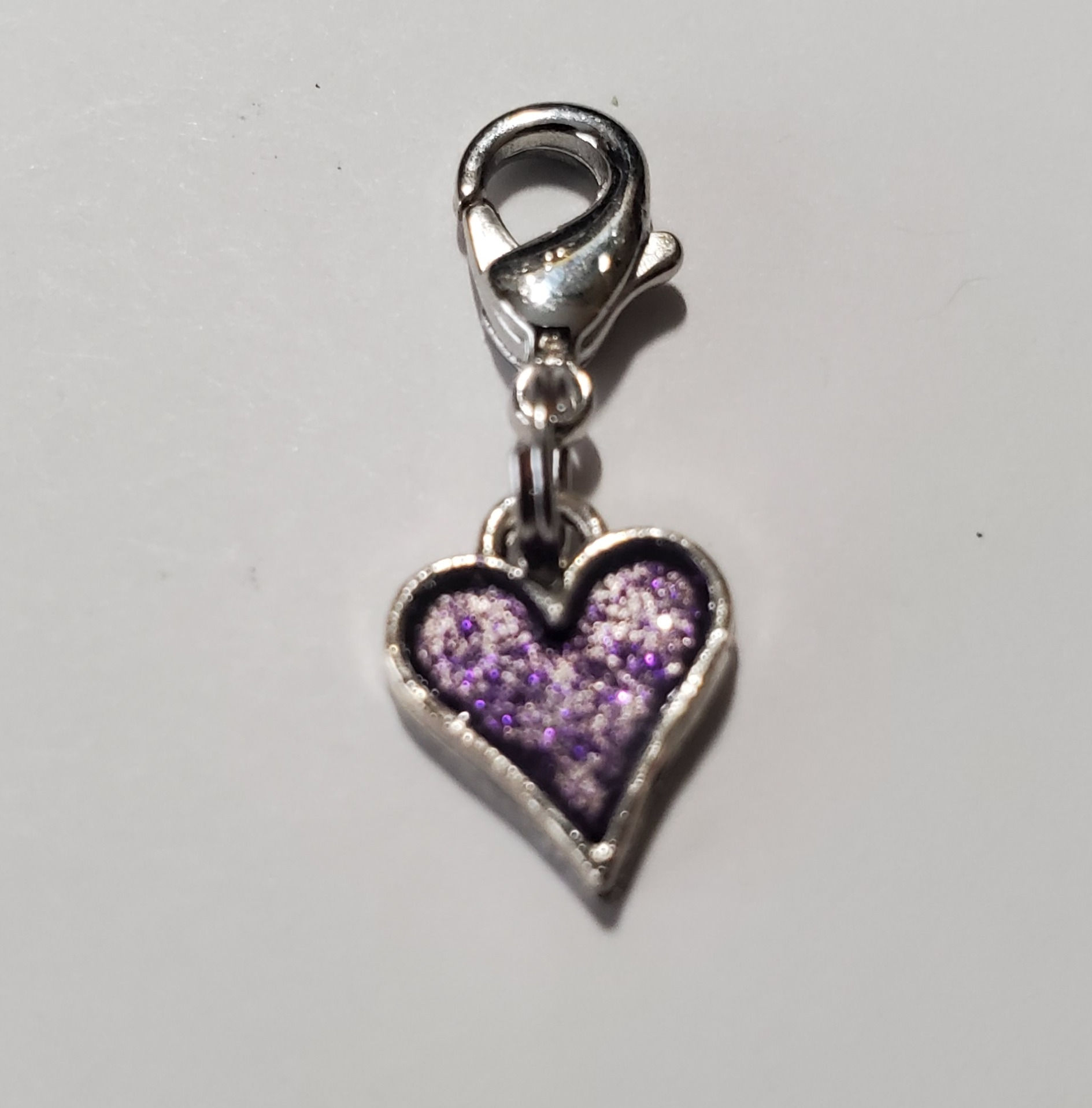 Small Purple Heart Charm