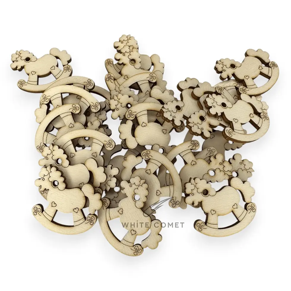 Miniatura: Chiudipacco segnaposto cavallucci a dondolo