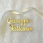 Segnaposti Nomi in Plexiglass Oro Specchio