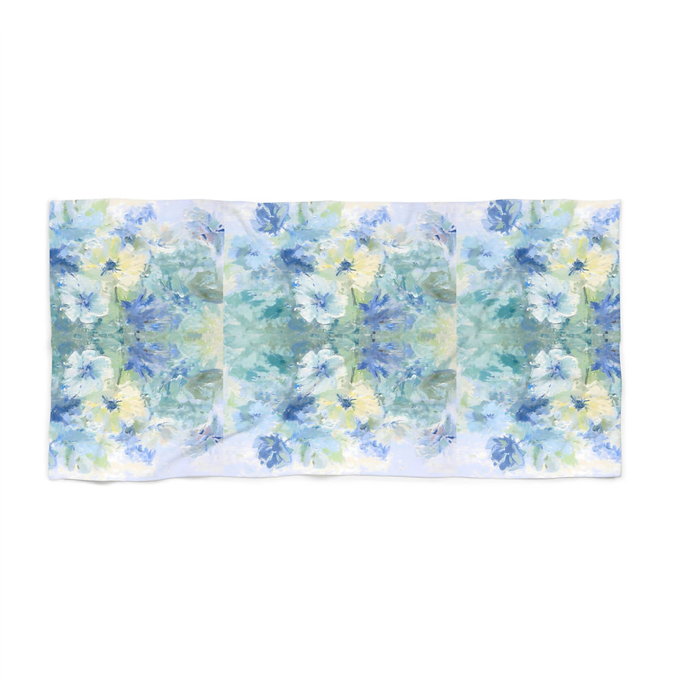Thumbnail: Really Pretty Flowers Beach Towel 