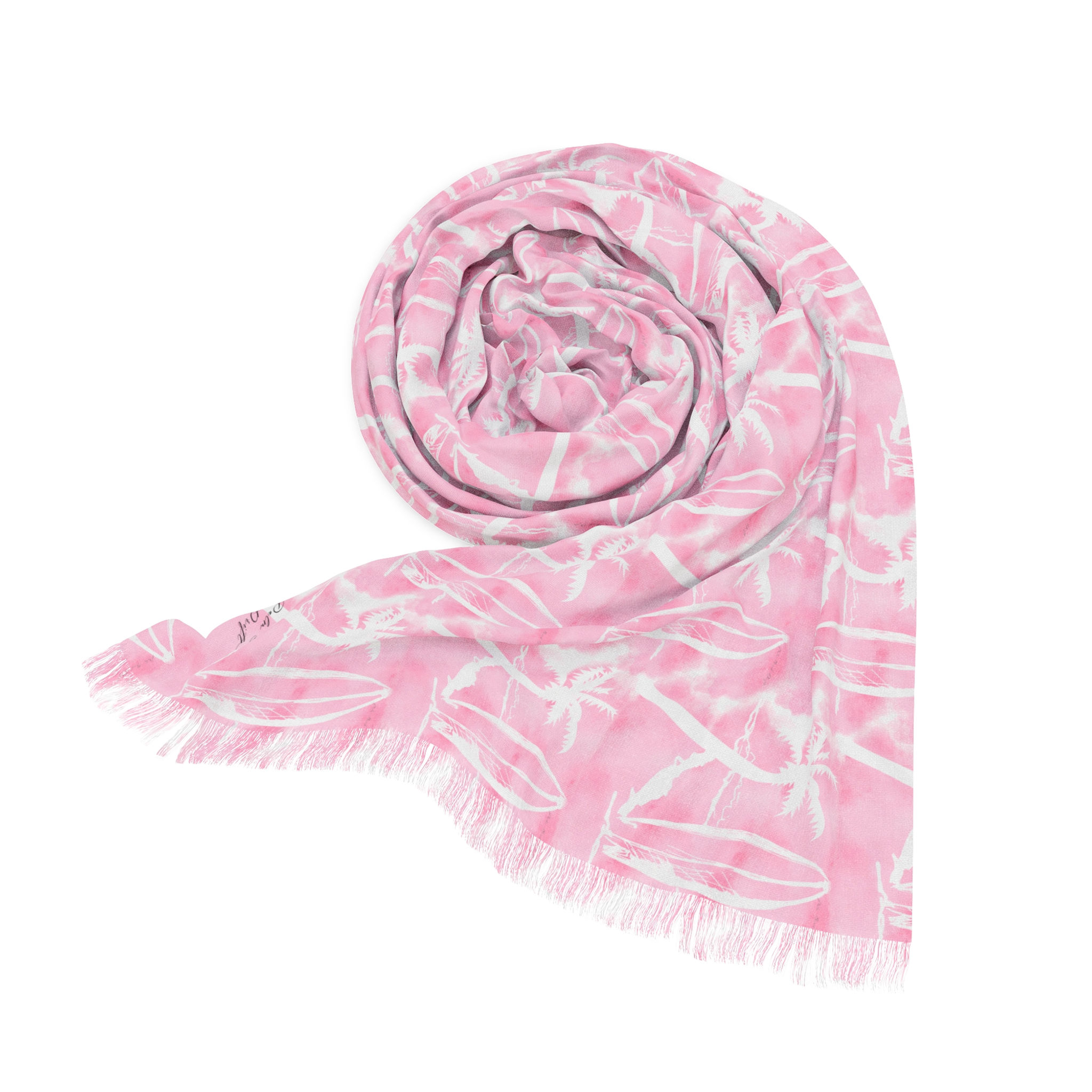 Pretty Bahama Island Pink Scarf