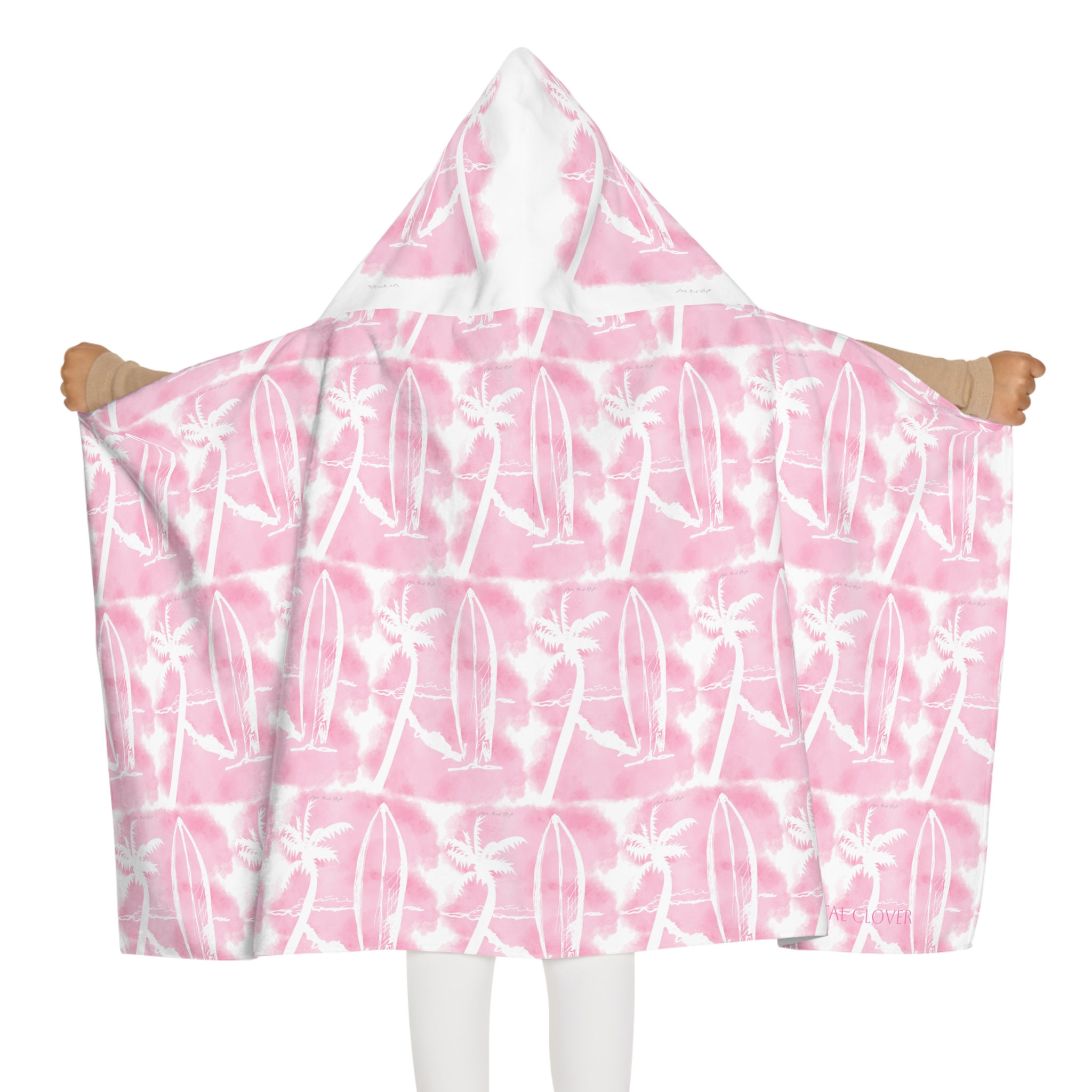 Pretty Bahama Island PinkYouth Hooded Towel