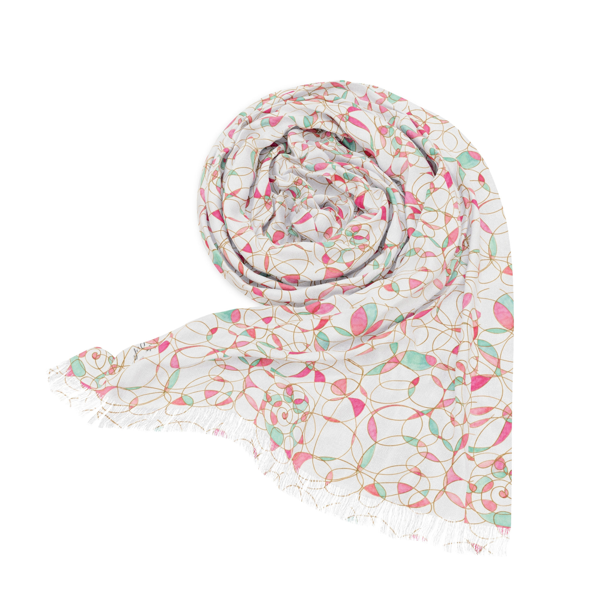 Ocean Petal Elegance Scarf