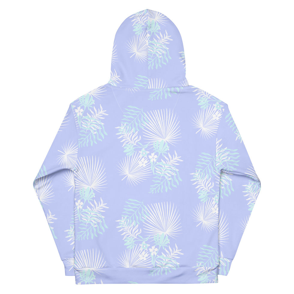 Thumbnail: Seaside Lilac Paradise Cotton Hoodie 