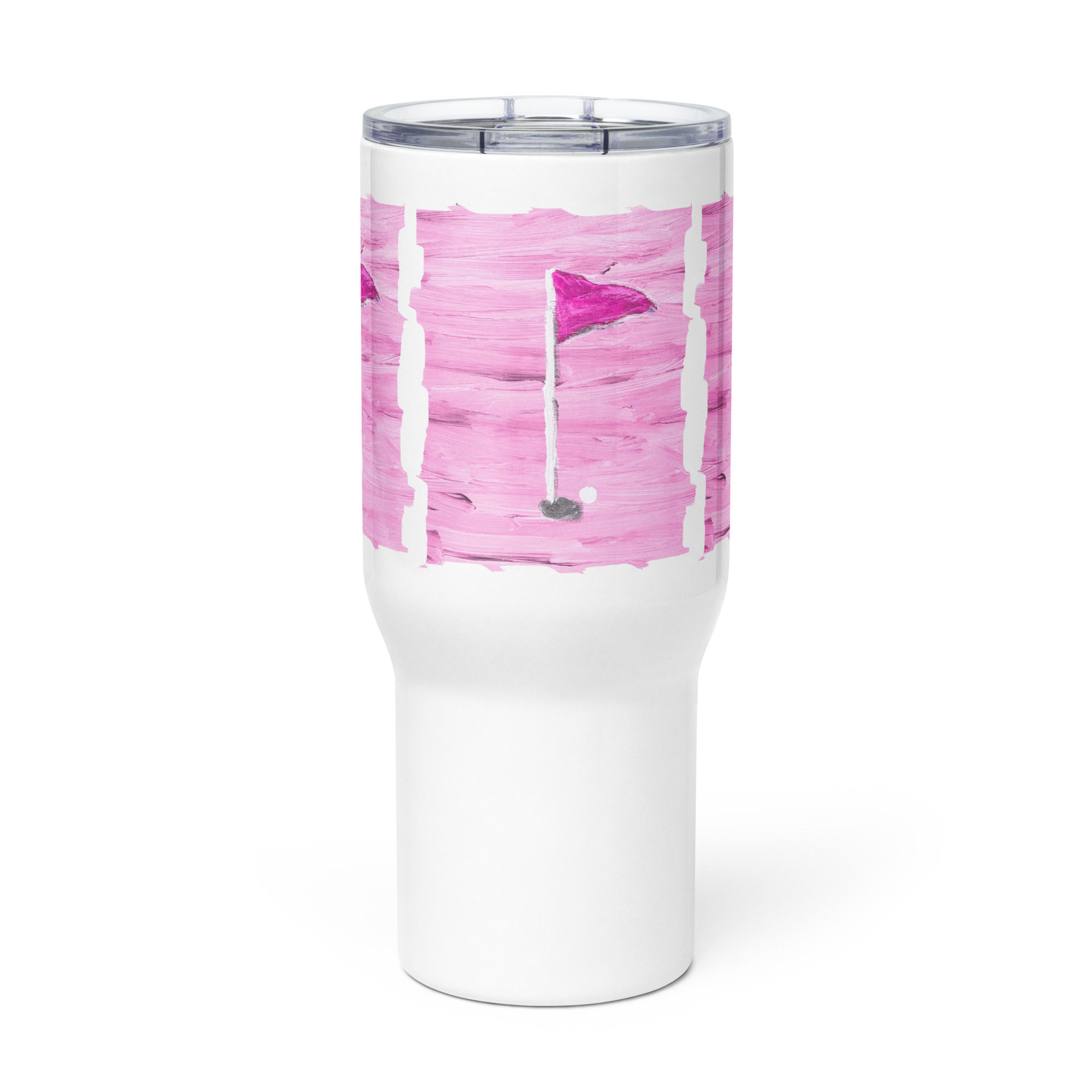 Coastal Pink Golf Drift Travel Mug