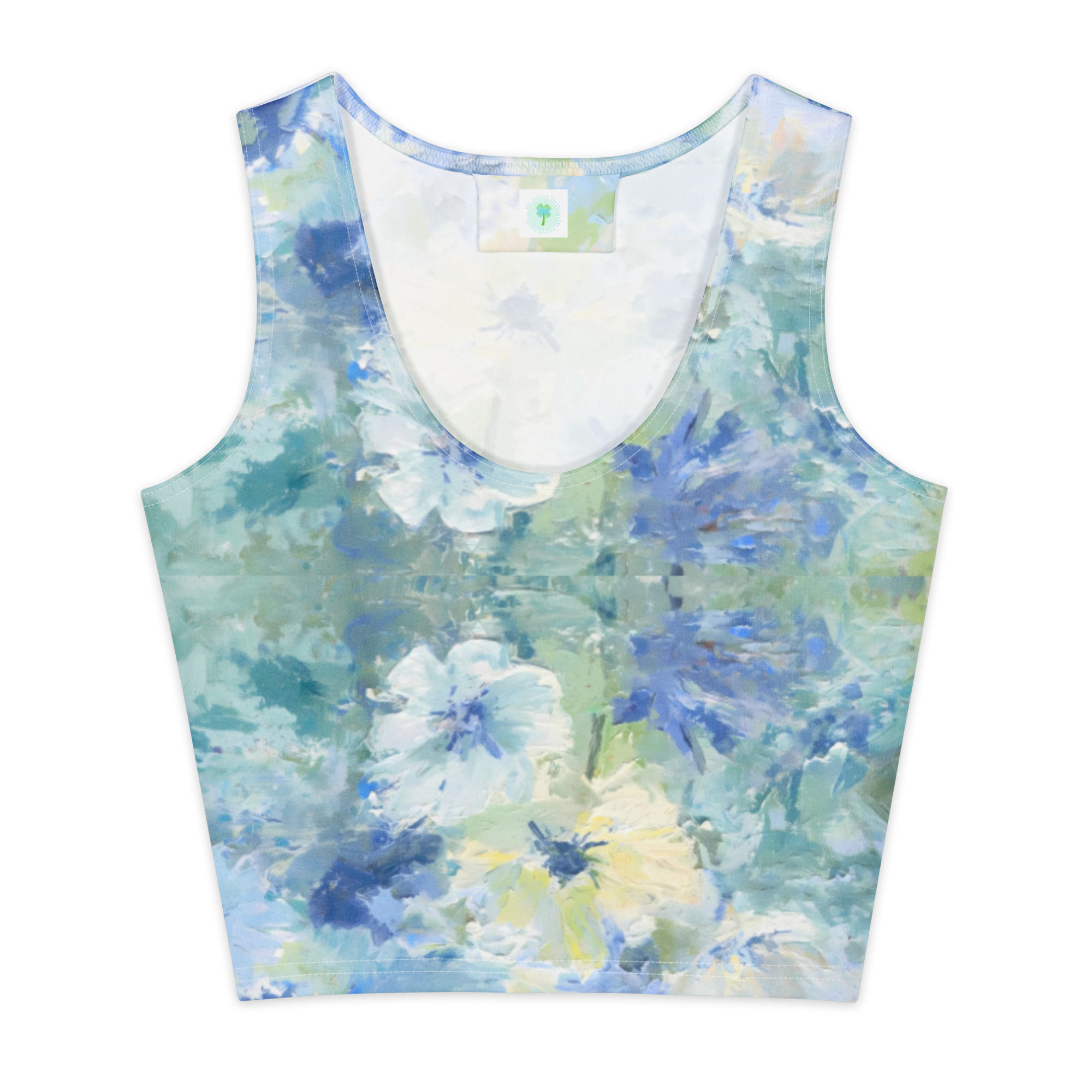 Really Pretty Flowers Cotton Crop Top