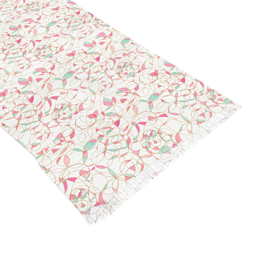 Thumbnail: Ocean Petal Elegance Scarf 