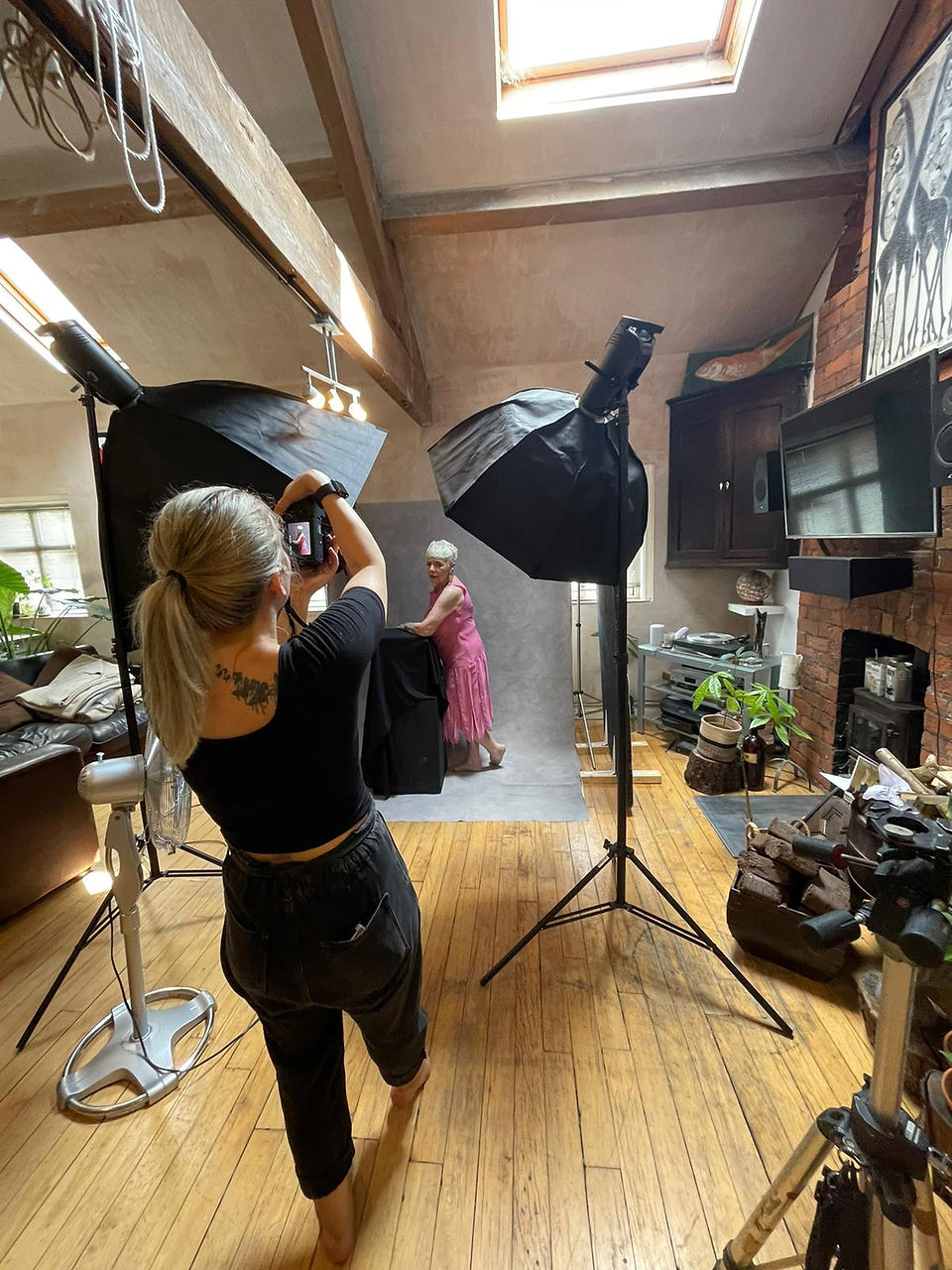 behind the scenes at vilija skubute portrait studio, manchester