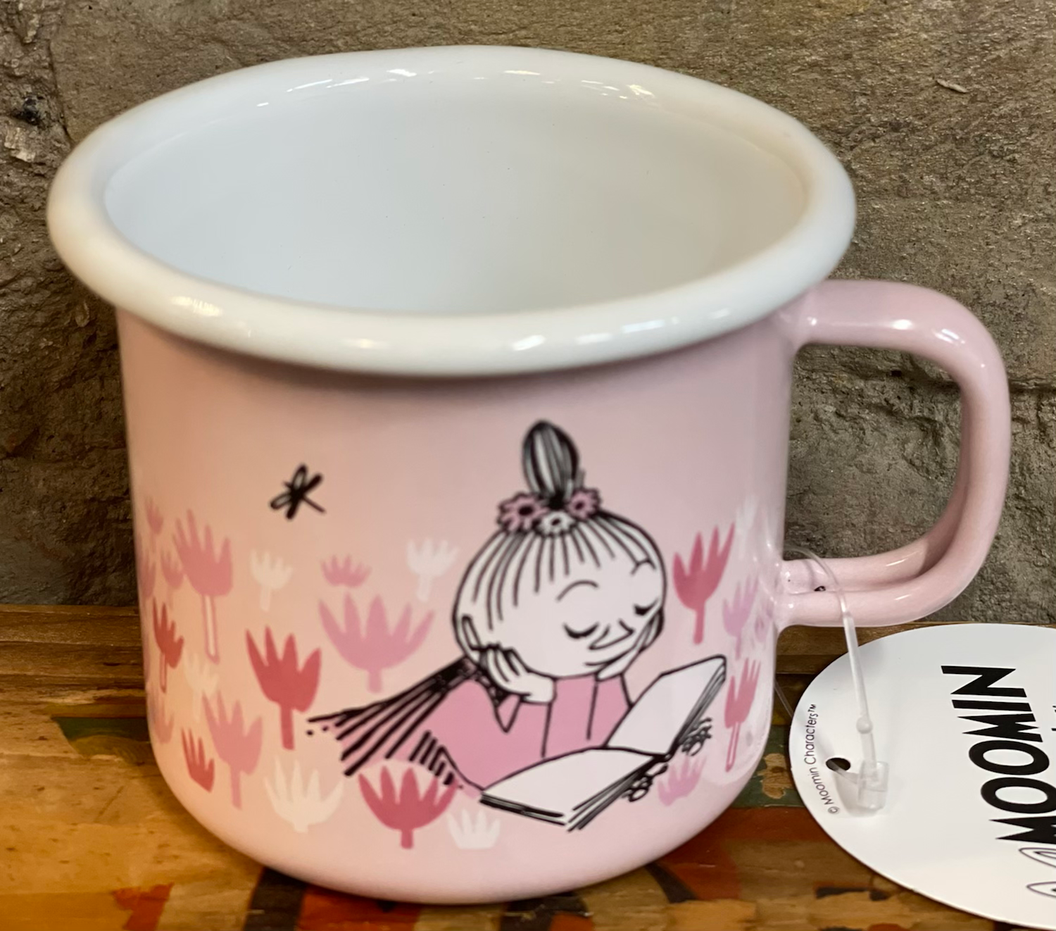 Moomin cup, in the garden-girls