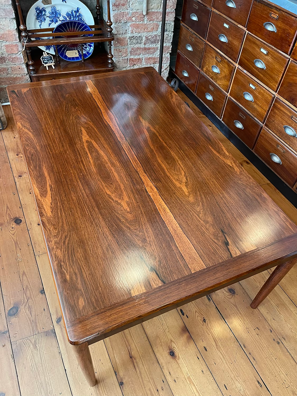 Thumbnail: Mid century Scandinavian rosewood table 