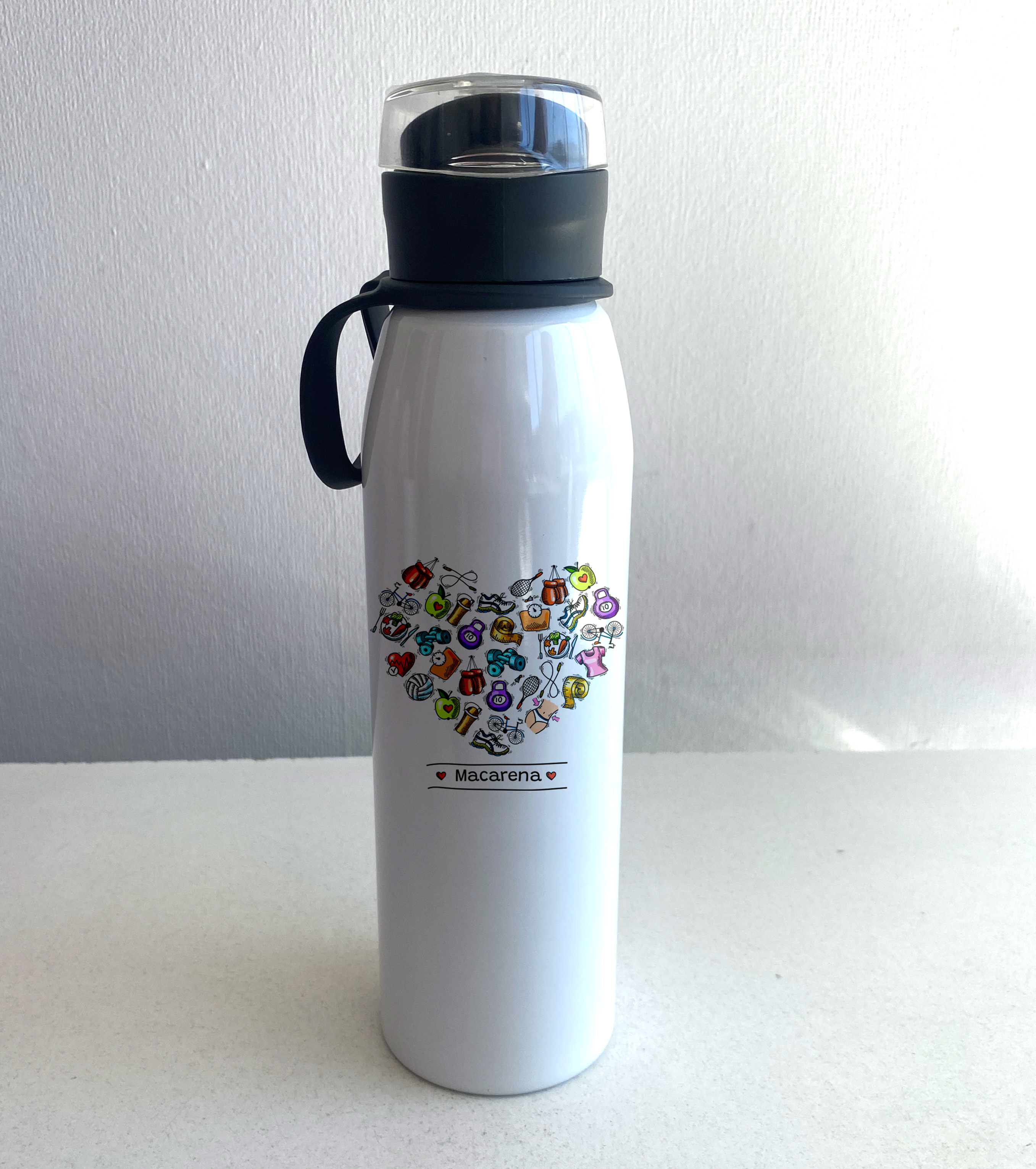 Botella tapa click sport