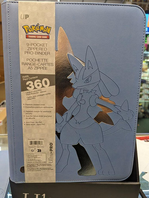 lucario pokemon card binder Ultra Pro Pokemon Trading Card Game Mega Lucario 9-Pocket Binder