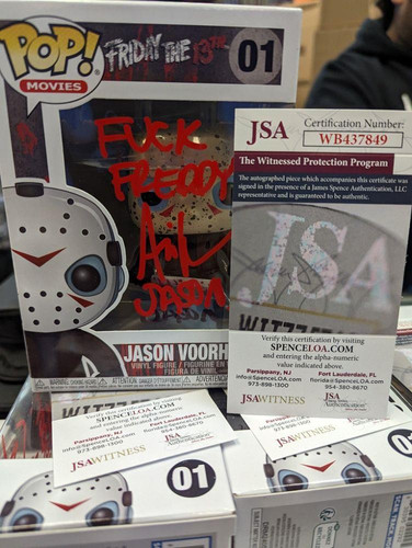Signed - Jason Vorhees #01 Fuck Freddy - JSA | Pop Stop Poke Shop