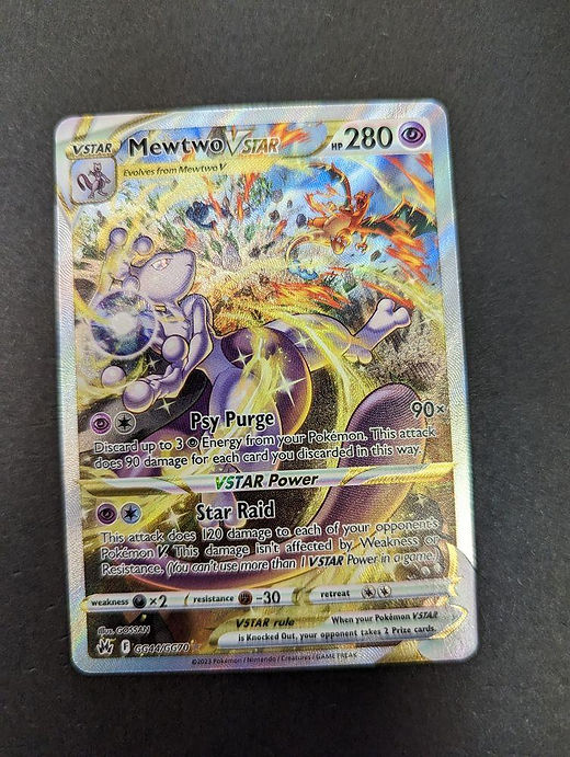 mewtwo pokemon card crown zenith - 059/159 - Colorless Retreat Cost Mewtwo VSTAR - Crown Zenith: