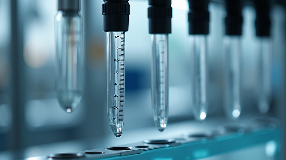 Close-up view of laboratory equipment with precise measurement tools