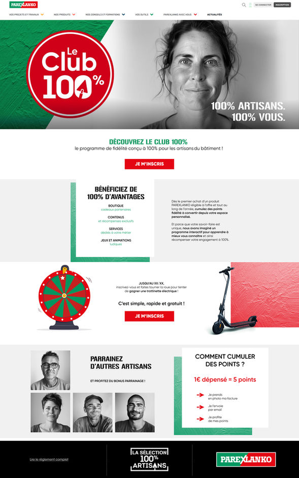 Landing Page Parexlanco