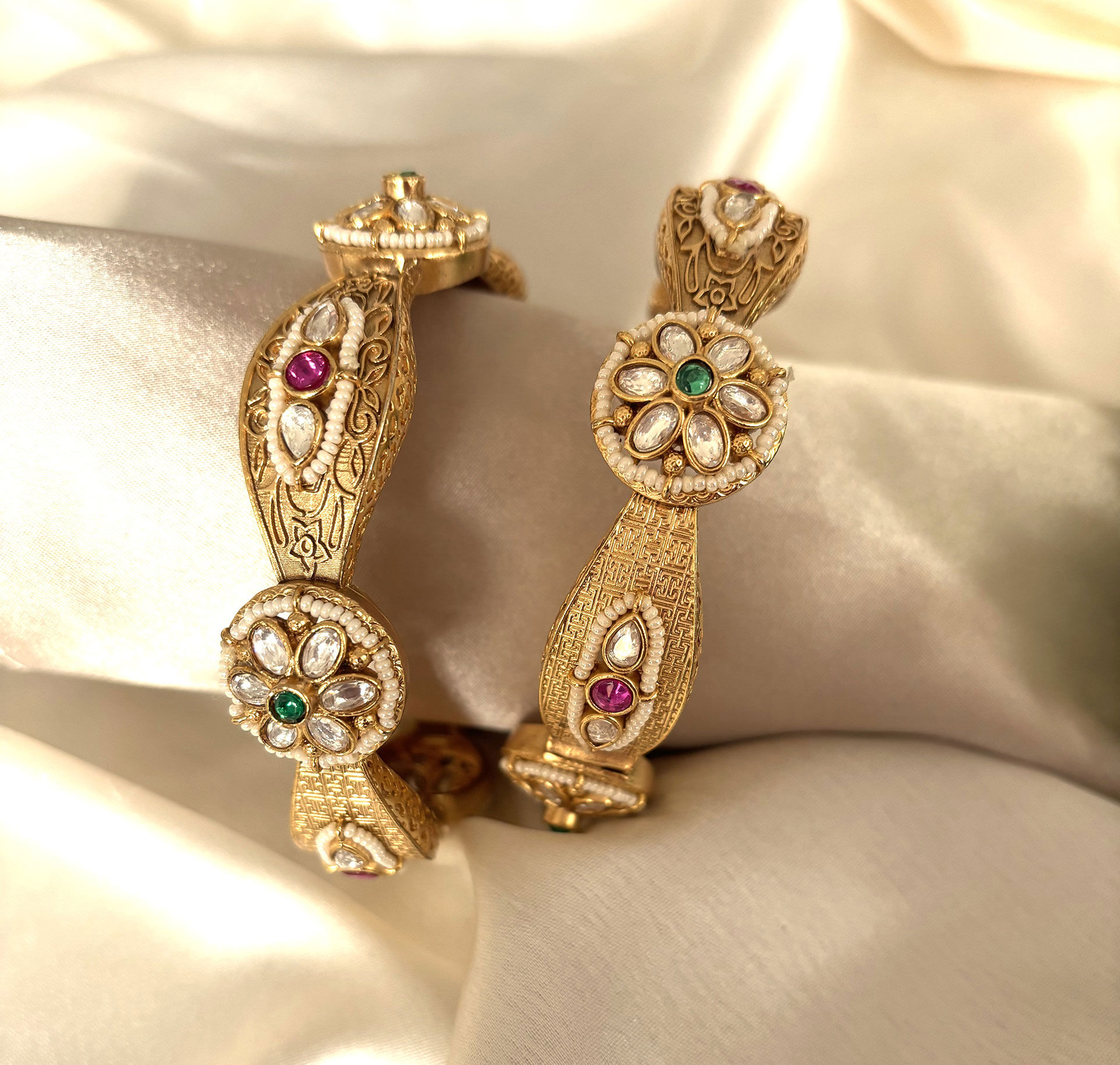 Kada with Kundan