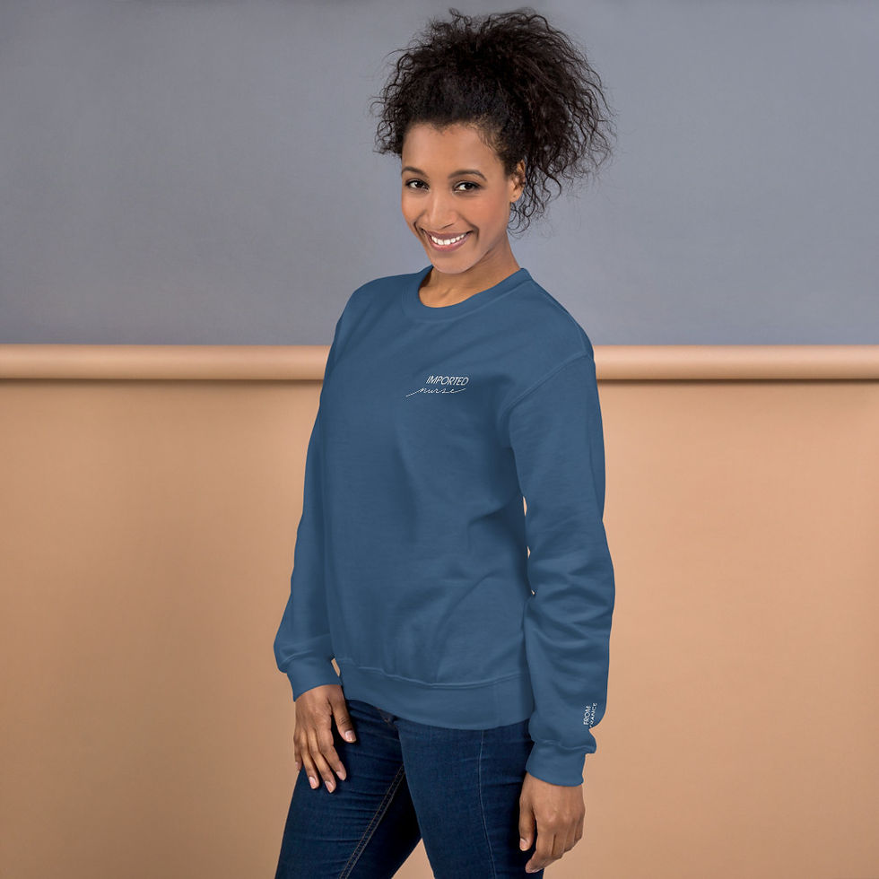 Miniature : Sweatshirt - Imported Nurse™ customizable sleeve